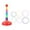 A, variant on Zmeidao Colorful Plastic Sport Ring Toss Game Set, 1 Colorful Columns + 6 Rings, Outside Toys Ring Circle Game