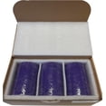 thumbnail image 2 of NeoMart - Dripless Unscented Pillar Candles, Set of 3 Hand Poured Solid Color Non-Scented Candles for Home Decor, Premium Wax, 60 Hr Burn Time - 3x4 Inch, Purple, 2 of 7
