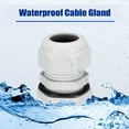 thumbnail image 5 of Uxcell M25 Waterproof IP68 TRS Cable Stuffing Gland Locknut for 12mm - 15mm Dia Wire 10 Pack, 5 of 6