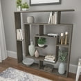thumbnail image 6 of Ada Home Decor Briscoe 4 Tier Open Shelf Modern Bookcase, Dark Brown, 6 of 11