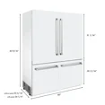 thumbnail image 5 of ZLINE KITCHEN AND BATH RBIVWM60 french door built in refrigerator, 5 of 5