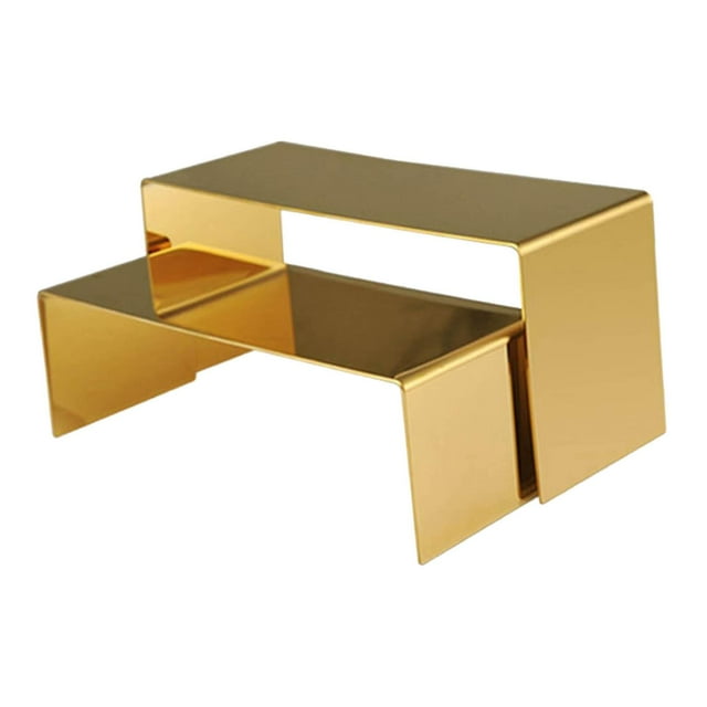 jifeng 2, Multifunctional Standing Jewelry Display Shelf for Clothing Retail Store Rose Gold