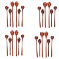 thumbnail image 1 of 24 Piezas de Cucharas de Madera para Servir en la Cocina Cucharas de Sopa con Manejar Cucharas de DegustacióN para Cocinar para Comer Mezclar y, 1 of 5