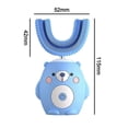 thumbnail image 5 of Cepillo de dientes eléctrico ultrasónico para niños, cabezal de gel de sílice suave, tipo U, 5 of 5