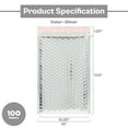 thumbnail image 4 of MMBM Silver Glamour Bubble Mailers 13" x 17.5" 100 Pieces Moisture Effective Metallic Mailers for Privacy Protection, 4 of 5
