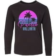 thumbnail image 3 of Inktastic Retro 80s Puerto Vallarta Long Sleeve Youth T-Shirt, 3 of 5
