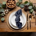 thumbnail image 7 of Clearance Washable Cotton Linen Napkin Set - 16x16 Inch Bamboo Cotton Dinner Napkins for Weddings, Parties, and Table Decor (Style G), 7 of 7