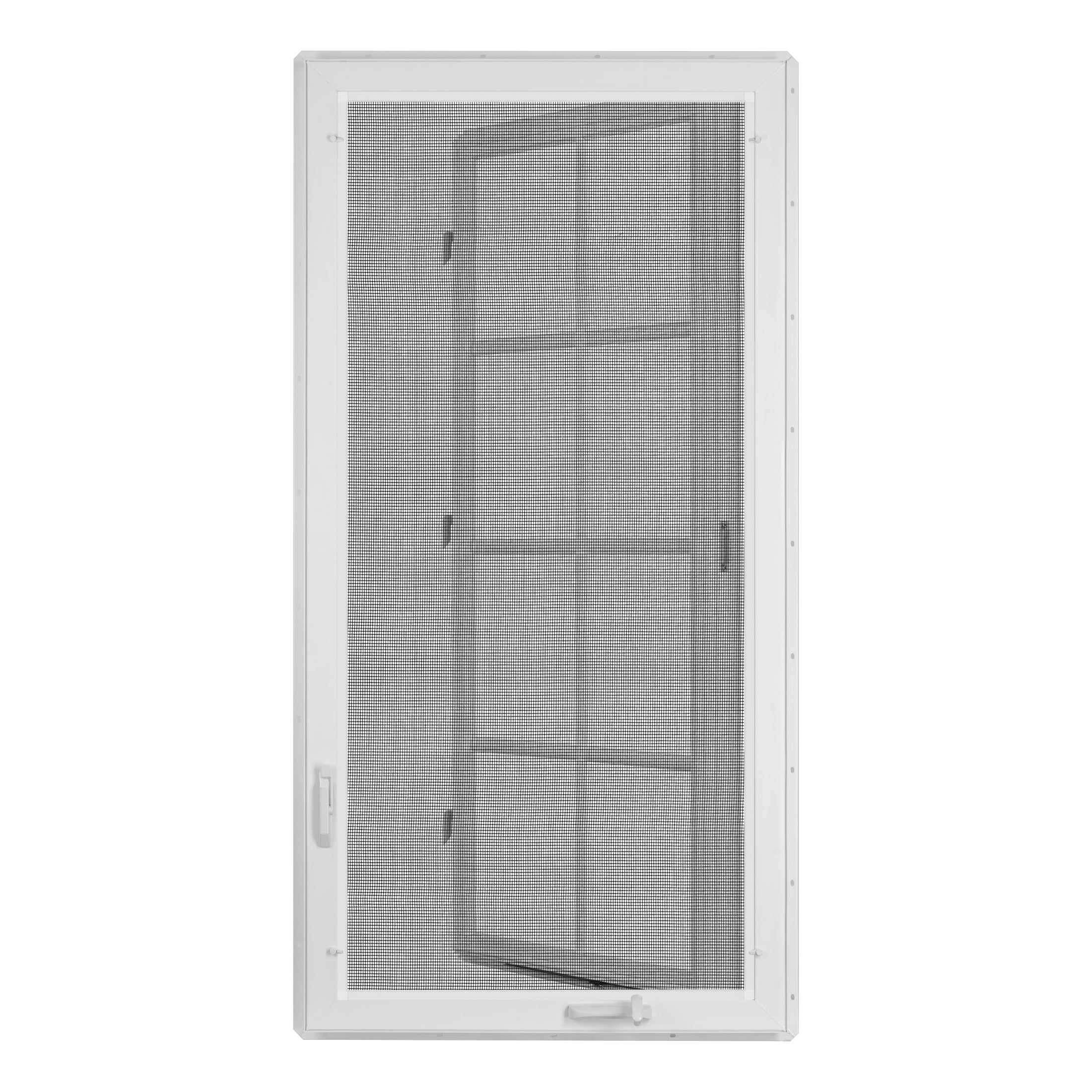 30 in. x 60 in. White Vinyl Double-Pane Insulated Right-Hand Casement Window with SDL Grids and Screen