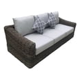 thumbnail image 2 of Pemberly Row Wicker / Rattan Patio Sofa with Cushion in Brown/Beige, 2 of 2