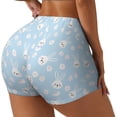 thumbnail image 2 of Xecao Cute Bunny Print Workout Shorts for Women Soft Smooth Gym Yoga Scrunch Active Tennis Workout Running Shorts, 2 of 9