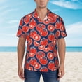 thumbnail image 4 of Goofa Hand Drawn Tomatoes Hawaiian Shirt for Men, Unisex Summer Beach Casual Short Sleeve Button Down Shirts,Aloha Tropical Floral print shirt-X-Large, 4 of 9