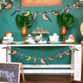 thumbnail image 6 of DefiDgd 10pcs Wooden 2D Flat Hanging Bird String Hanging Pendant,Colorful Flat Tropical Bird Statue for Summer Party Tree Wall Window Hanging Decoration Supplies(A), 6 of 6
