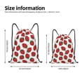 thumbnail image 2 of Sikiie Hand Drawn Strawberry Drawstring Backpack Drawstring Bags, Draw String Back Bag for Sports, Gym, Travel, Swimming, Beach-Medium, 2 of 6