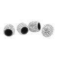 thumbnail image 5 of 4 Pcs Bling Valve Stem Caps 15mm Stem Air Cover Tire Decoration Universal for Car MotorcycleSilver, 5 of 5
