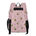 thumbnail image 3 of PVC Transparent Backpacks Clear Backpack for Travel and Outings Small Heart and Bee Patterns, 3 of 7