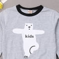 thumbnail image 4 of Fiomva Christmas Pajamas for Family Cute Snowman Print Long Sleeve PJS Set, 4 of 9