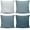Blue, variant on Set of 4 Throw Pillow Covers, Solid Colors 18x18 Inches Home Decor Square Pillowcase Cushion Cases Decorative Pillow Cases for Accent Couch Sofa Bedroom, Lavender Purple Fair Orchid Lilac Grey