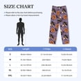 thumbnail image 4 of Picia Vintage Halloween Black Cat Mens Soft Woven Cotton Elastic Waistband Sleep Pajama Pant Lounge Sleep Pant With Pockets And Drawstring-Large, 4 of 9