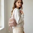 thumbnail image 7 of Korean Fashion Mini Backpack, Lightweight PU Leather Bookbag for School, Trendy Small Daypack for Students, 7 of 7