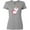 Athletic Heather, variant on Inktastic Cute Little Unicorn With Red And Pink Mane, Hearts Women's T-Shirt