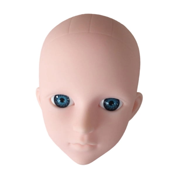 Cabeza de maniquí de entrenamiento realista multifuncional, modelo fácil de usar para principiantes. Ojos azules