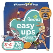Pampers Easy Ups Training Underwear Space Jam Prints, Size 5 3T-4T, 76 Ct