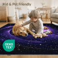 thumbnail image 4 of ODIKA Galaxy Spiral Nebula Comets Planets Orbiting Stars Cosmic Map Foldable Easy Care for Queen Size Bedroom, Under Bed, Master Suite, 4 of 7