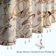 thumbnail image 6 of Fall Pumpkin and Floral Pattern Shower Curtain 36"x72" ,Bathroom Decorative Shower Curtains Set with 12 Hooks,Modern Waterproof Washable Shower Curtain, 6 of 6