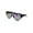 Black Purple Mirror, variant on Womens Plastic Shield Rimless 80s Robotic Sunglasses Red Red Mirror