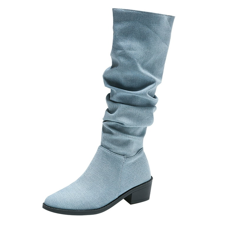 Dsw Flat Knee High Boots New Design Women Fashion Pointed Toe