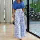thumbnail image 2 of Moda mujer verano Froral estampado Casual manga corta Top + pantalón conjunto Wmkox8yi bvn1740, 2 of 8