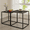 Black, variant on Coffee Table Set of 2, Modern Wood Nesting Table, Metal Frame Square Center Table Set, Side End Table for Living Room,Bedroom,Small Spaces