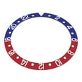 thumbnail image 2 of PEPSI BEZEL INSERT ALUMINUM FOR ROLEX WATCH SILVER FONT GMT 16700 16713 16760, 2 of 2