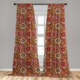thumbnail image 5 of Ambesonne Ethnic Curtains, Motley Spring Art, Pair of 28"x95", Multicolor, 5 of 5