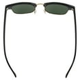 thumbnail image 4 of Islander Eyes Phuket Polarized Sunglasses for Men or Women Semi Gold Metal-Rimmed Black Frame w/ Grey Lens, 4 of 6