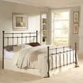 thumbnail image 2 of Dexter Metal King Bed with Headboard & Footboard, Hammered Brown, 2 of 6