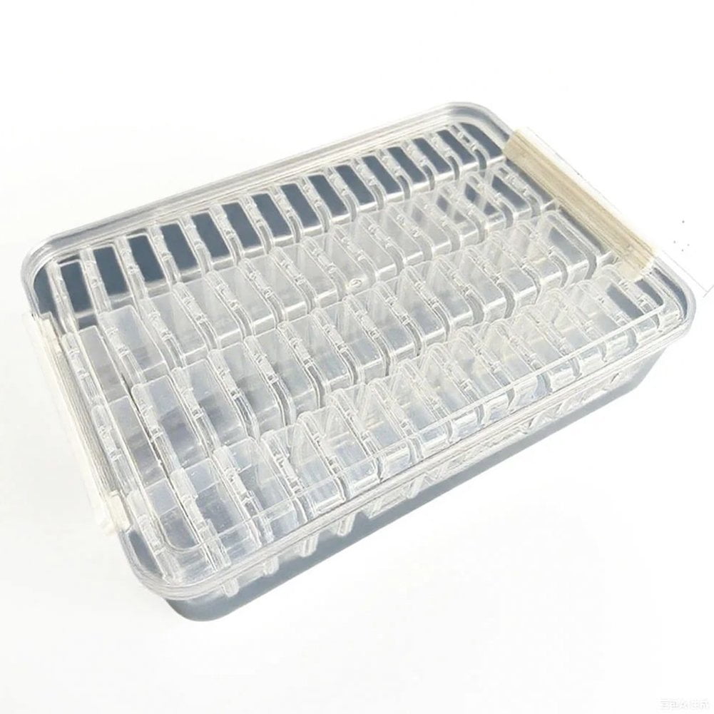 Hzzsbu 60 Slots Transparent Diamond Bead Storage Organizer Box