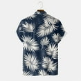 thumbnail image 7 of Mens Hawaiian Shirt Short Sleeve Button Down Shirts Tropical Floral Summer Beach Shirts,S-3XL, 7 of 7