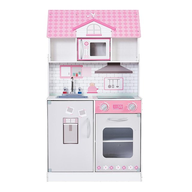 Set de Juego Teamson Kids Casa de muñecas y cocina 2 en 1 con 16 accesorios