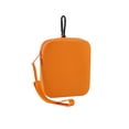 thumbnail image 2 of Dongrere Mini Silicone Makeup Case, Portable Zipper Cosmetic Holder with Wrist Strap, Portable Makeup Bag Coin Purse for Women Men, 4x4.6 Inch, Orange, 2 of 6