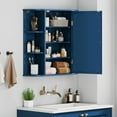 thumbnail image 4 of Costway Multipurpose Mount Wall Surface Bathroom Storage Cabinet Mirror, Blue Blue, 4 of 10