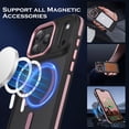 thumbnail image 2 of VENINGO Magnetic Phone Case for iPhone 17 Pro Max 6.9" Compatible with Mag-safe,Translucent Matte Shockproof Scratch Resistant iPhone 17 Pro Max Case，Pink, 2 of 8