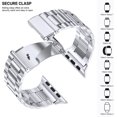 thumbnail image 3 of For Apple Watch Band 42/44/45mm or 38/40/41mm, Stainless Steel Strap For Applefor Apple Watch Series SE 7 6 5 4 3 2 1, 3 of 11