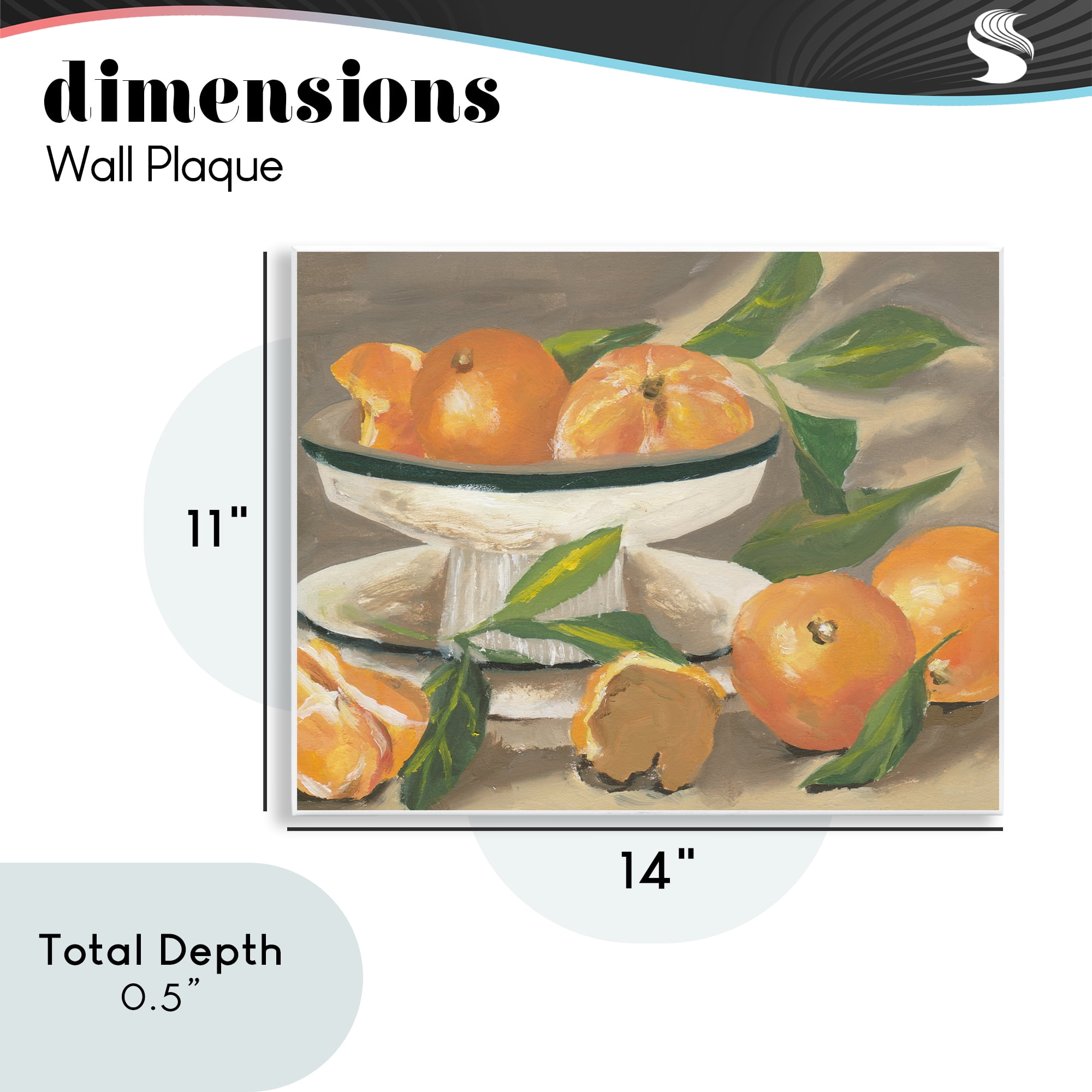 Stupell Industries Oranges in Stillness Wall Plaque Art, design by Melissa Wang
