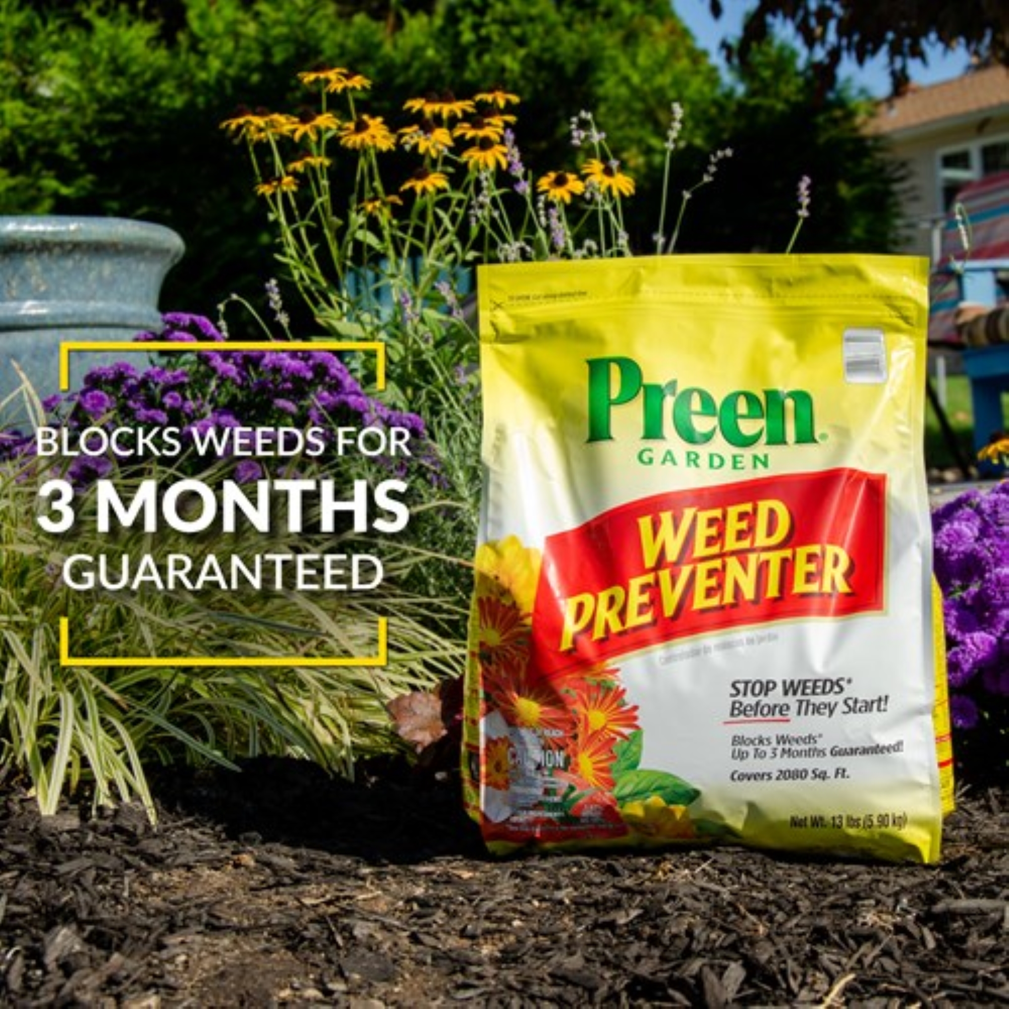 Preen Garden Weed Preventer - 13 lb. Bag - Covers 2,080 Sq. ft. - image 3 of 8