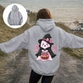 thumbnail image 2 of Quealent Women's Zip Up Hoodies Oversized Fleece Long Tunic Sweatshirts Casual Fall Jacket Coat with Pocket Dark Gray for Size XXL, 2 of 8