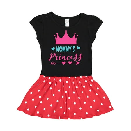

Inktastic Mommy s Princess Crown Hearts - Pink Blue Gift Toddler Girl Dress