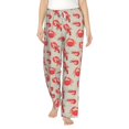 thumbnail image 2 of Lsque Crab Lobster 1 Print Women's Pajama Pants, Lounge Pant - Comfortable Home Wear,Elastic Waistband, Stylish Design-Large, 2 of 9