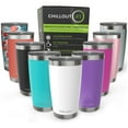 thumbnail image 1 of CHILLOUT LIFE Vaso de acero inoxidable de 20 oz con tapa y caja de regalo CHILLOUT LIFE CHILLOUT LIFE Vaso 20 oz, 1 of 8