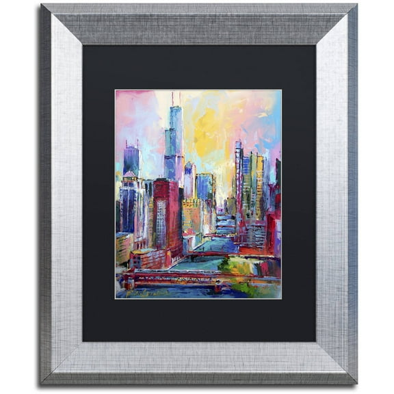 Richard Wallich Chicago 3 Matted Framed Wall Art